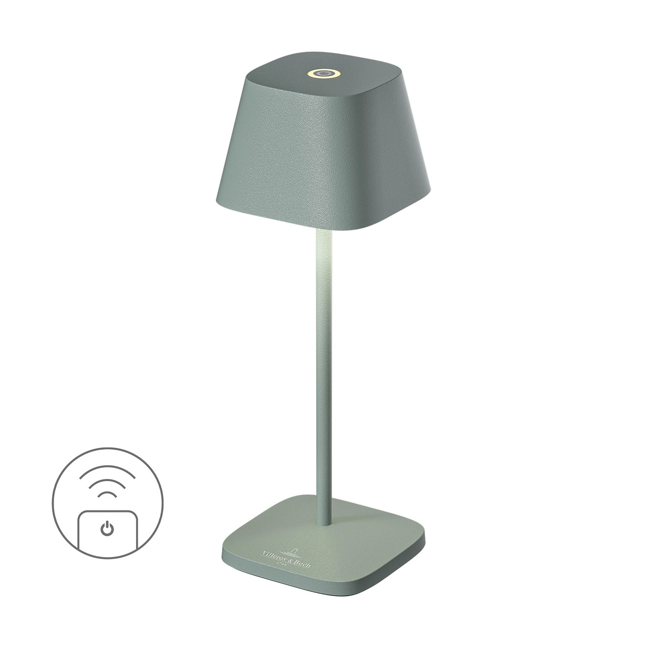 Table lamp LED 20 cm dimmable olive green, Lampe, Lampenschirm, Tischlampe