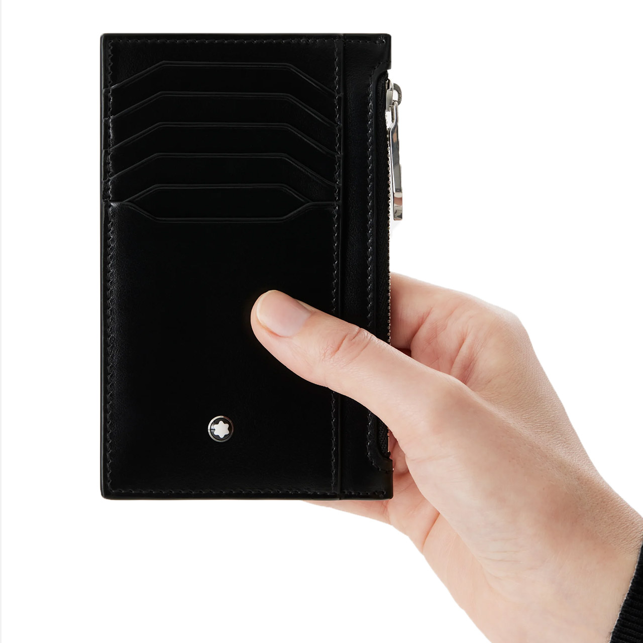 Credit card case with zip 8 cc black, Zubehor, Geldbörse
