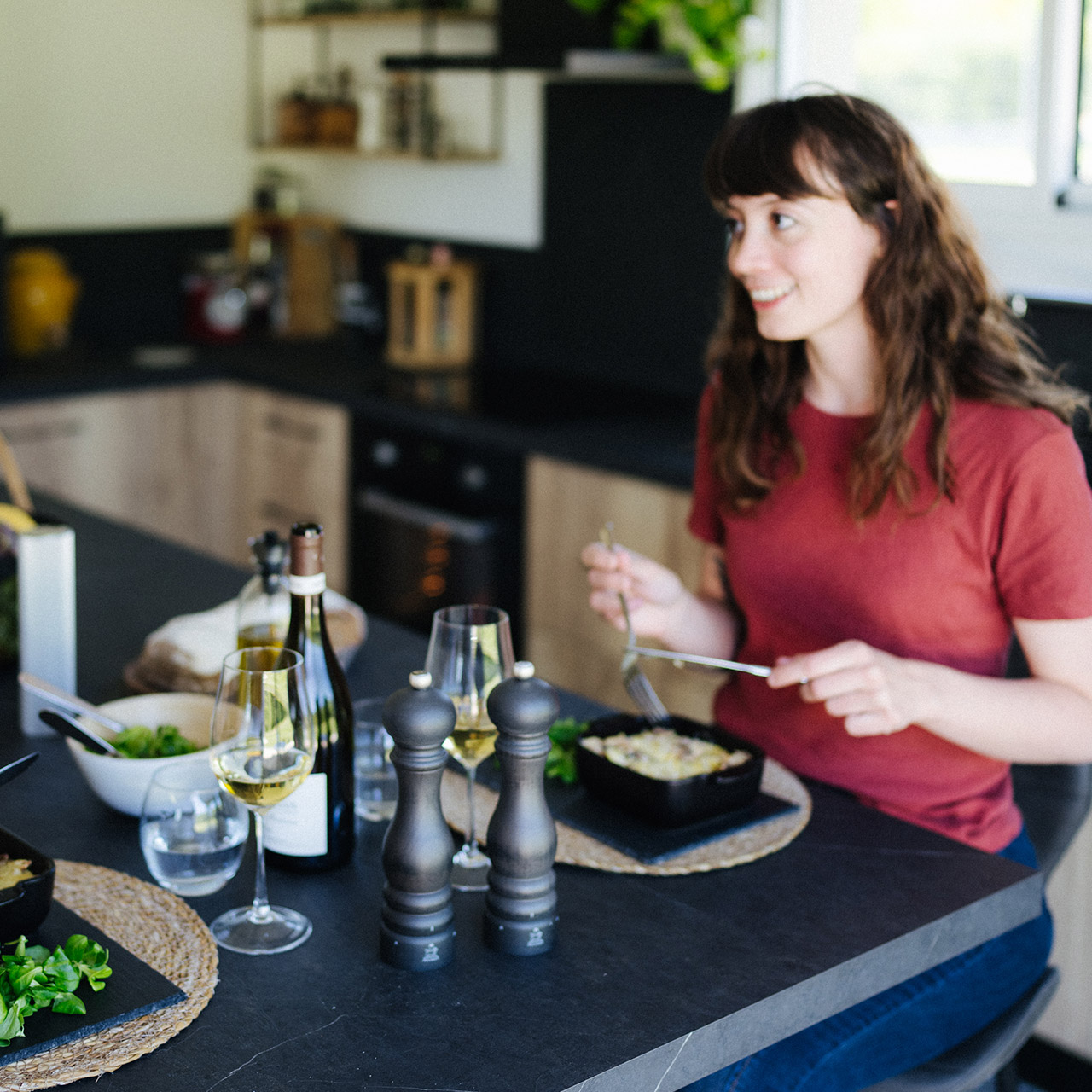 Pepper Mill 30 cm graphite, Esstisch, Besteck, Mahlzeit, Brunch, Person