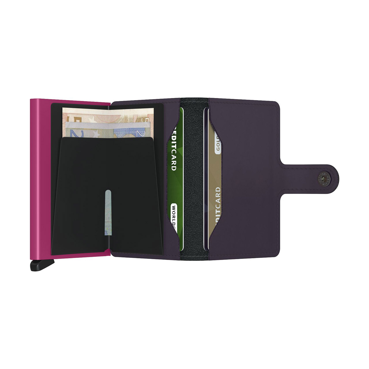 Miniwallet Matte Dark Purple-Fuchsia, Zubehor