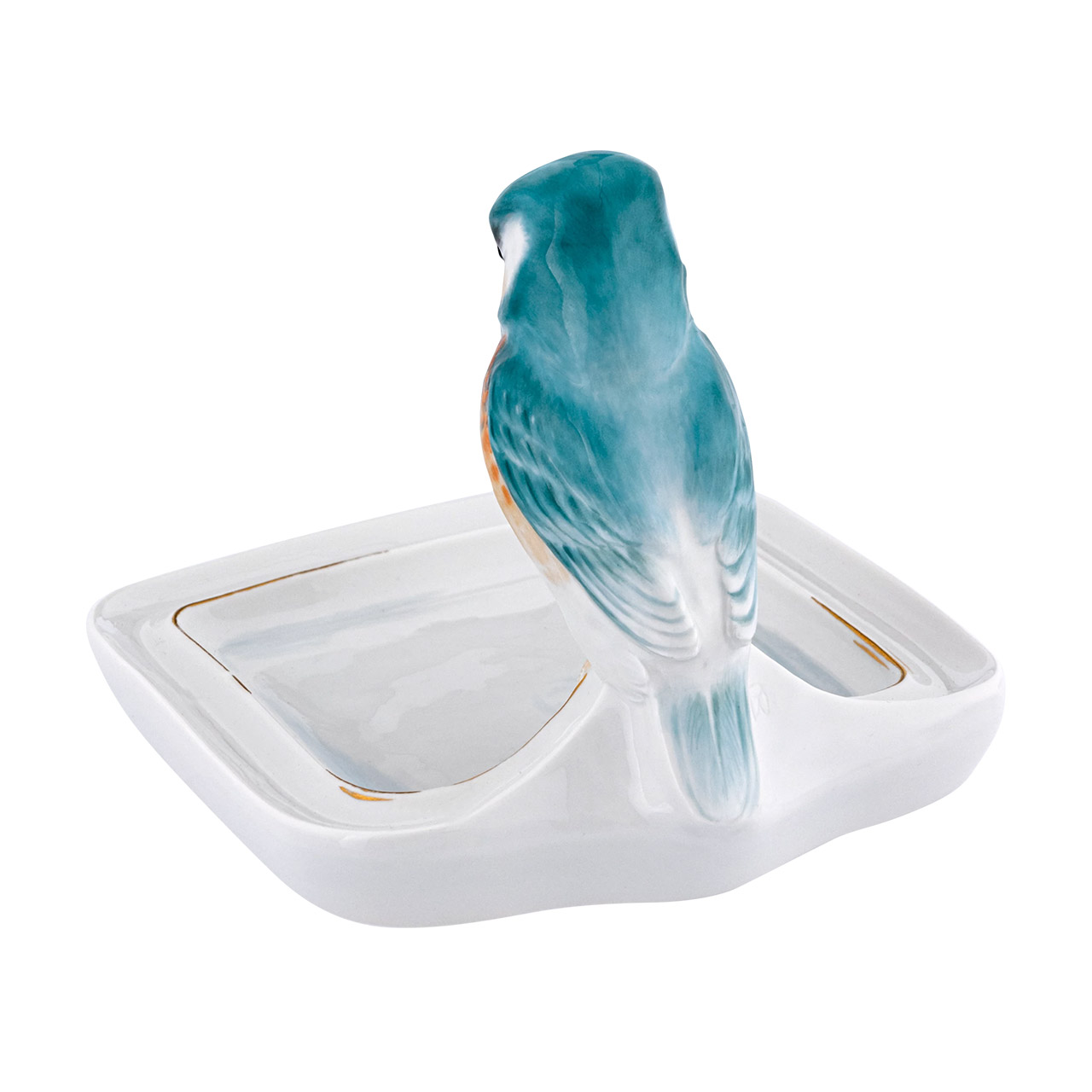 Figurine on bowl Kingfisher, Tier, Vogel