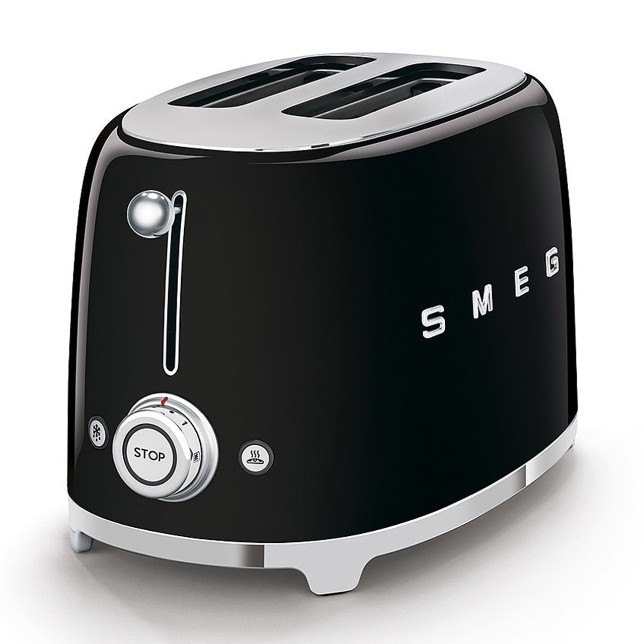 Smeg '50's Style', 2-Schlitz-Toaster kompakt schwarz, Gerät, Elektrisches Gerät, Toaster