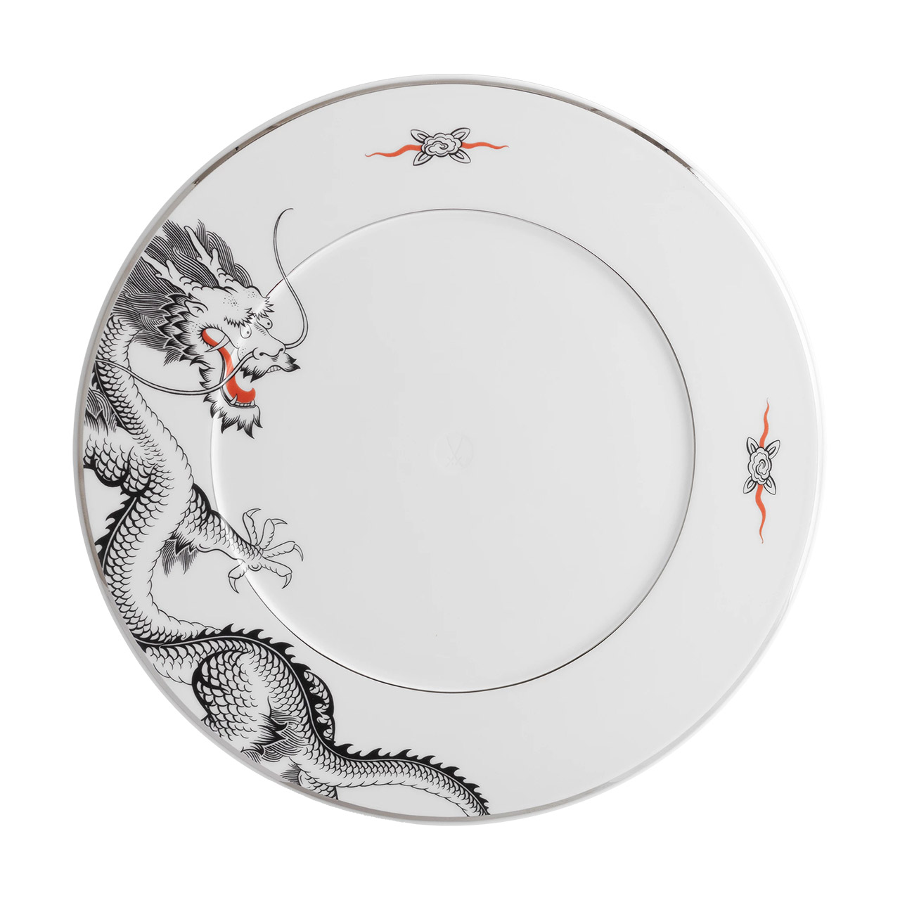 Presentation plate 34 cm, Porzellan, Töpferei, Mahlzeit, Teller