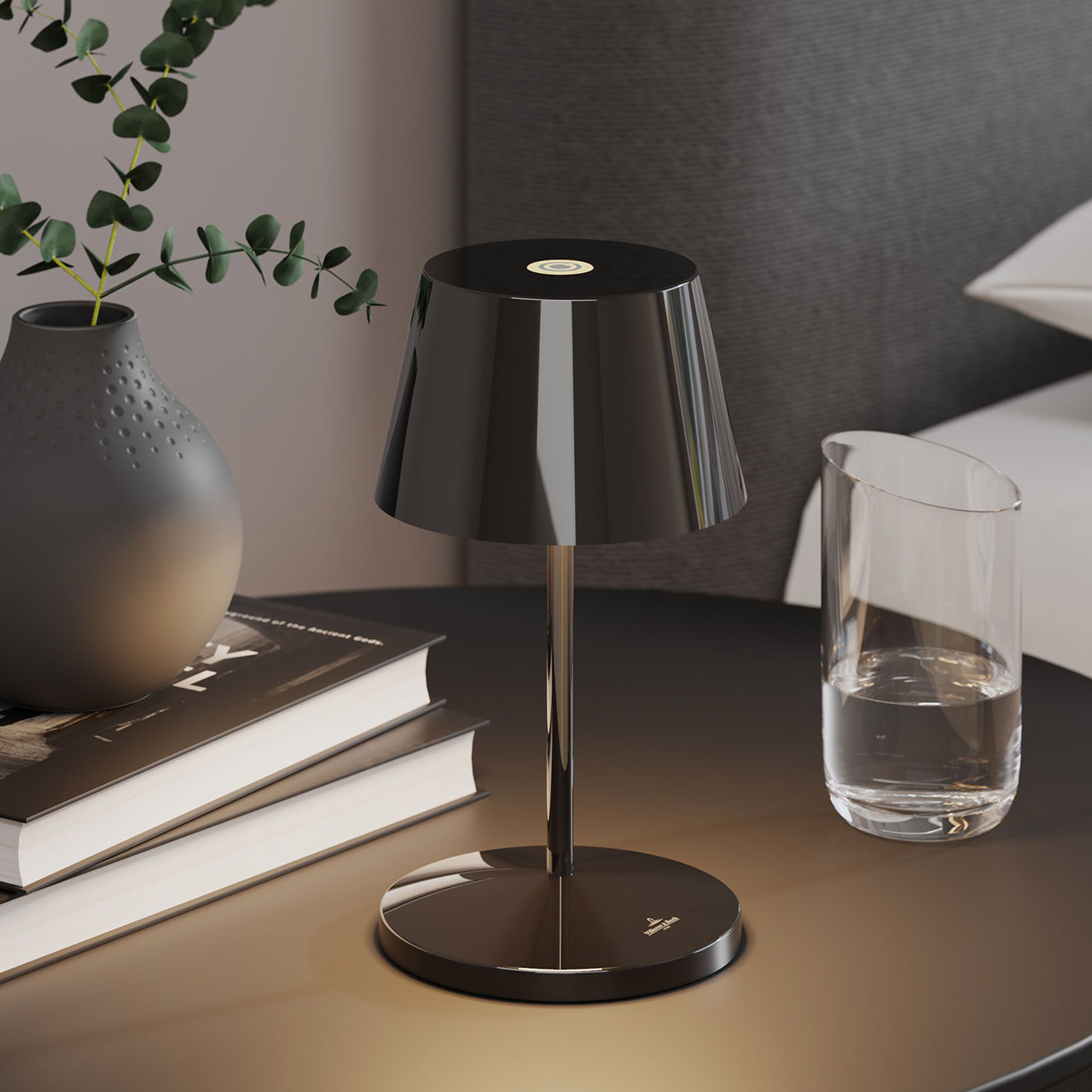 Tischlampe LED 20 cm dimmbar spacegray