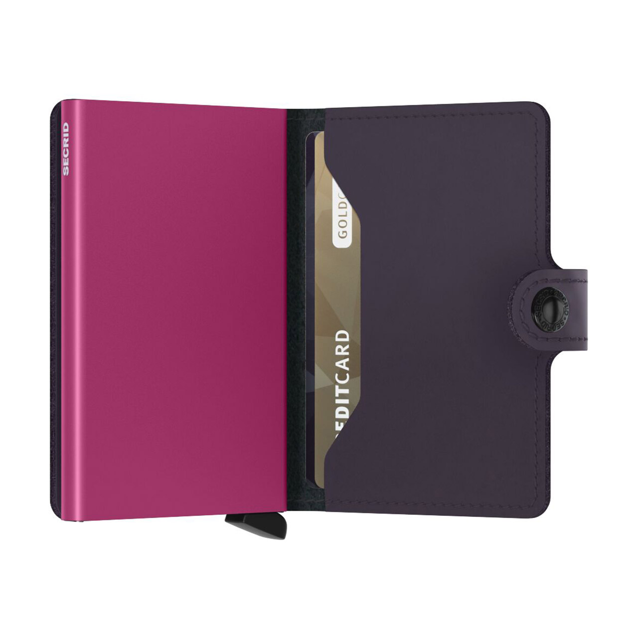 Miniwallet Matte Dark Purple-Fuchsia