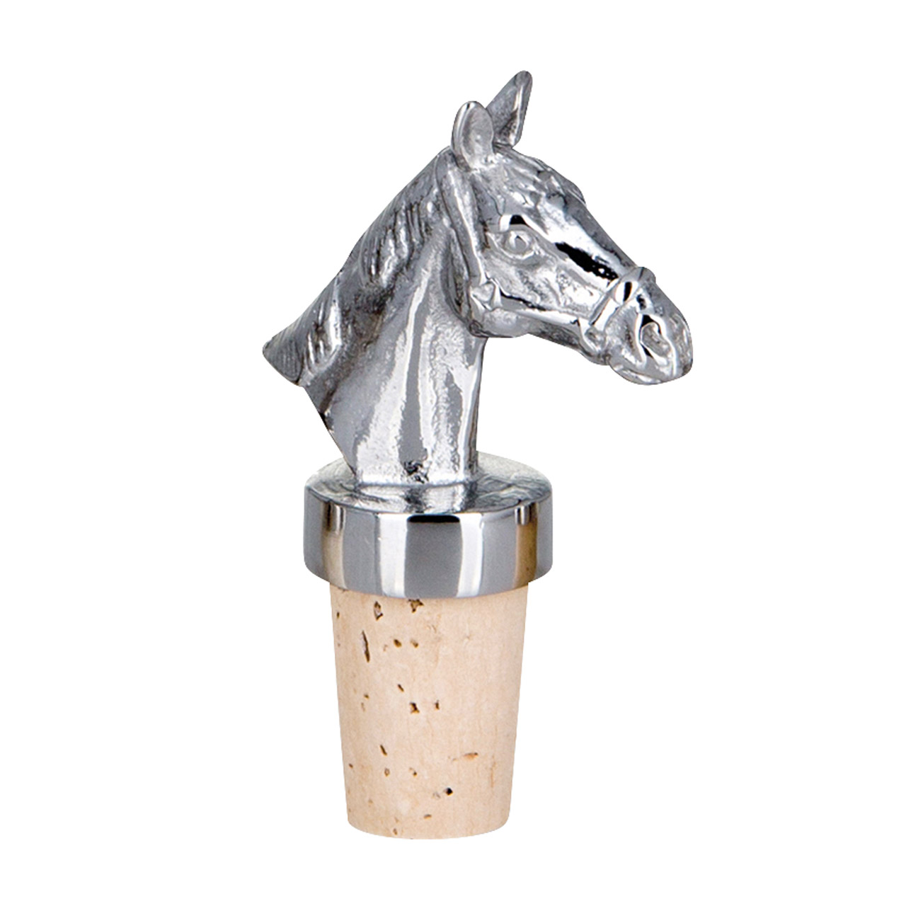 Bottle stopper horse head stainless steel, Kork, Tier, Pferd, Säugetier