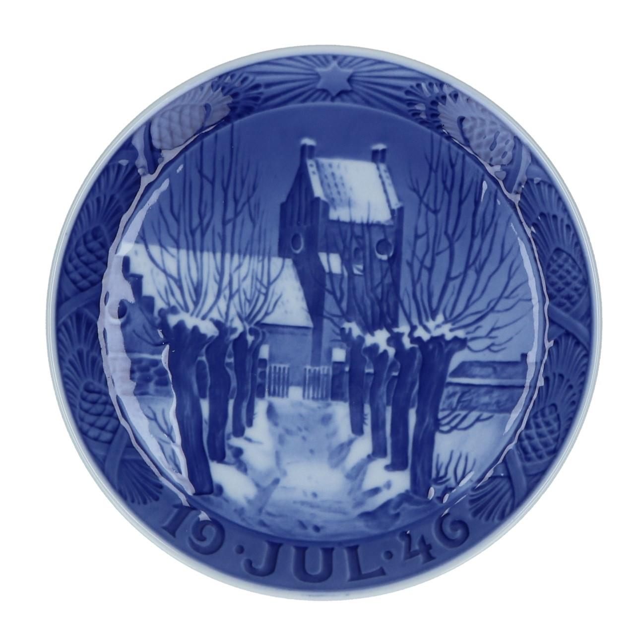 Christmas plate 1946, 18 cm, Porzellan, Töpferei, Teller, Essen, Mahlzeit