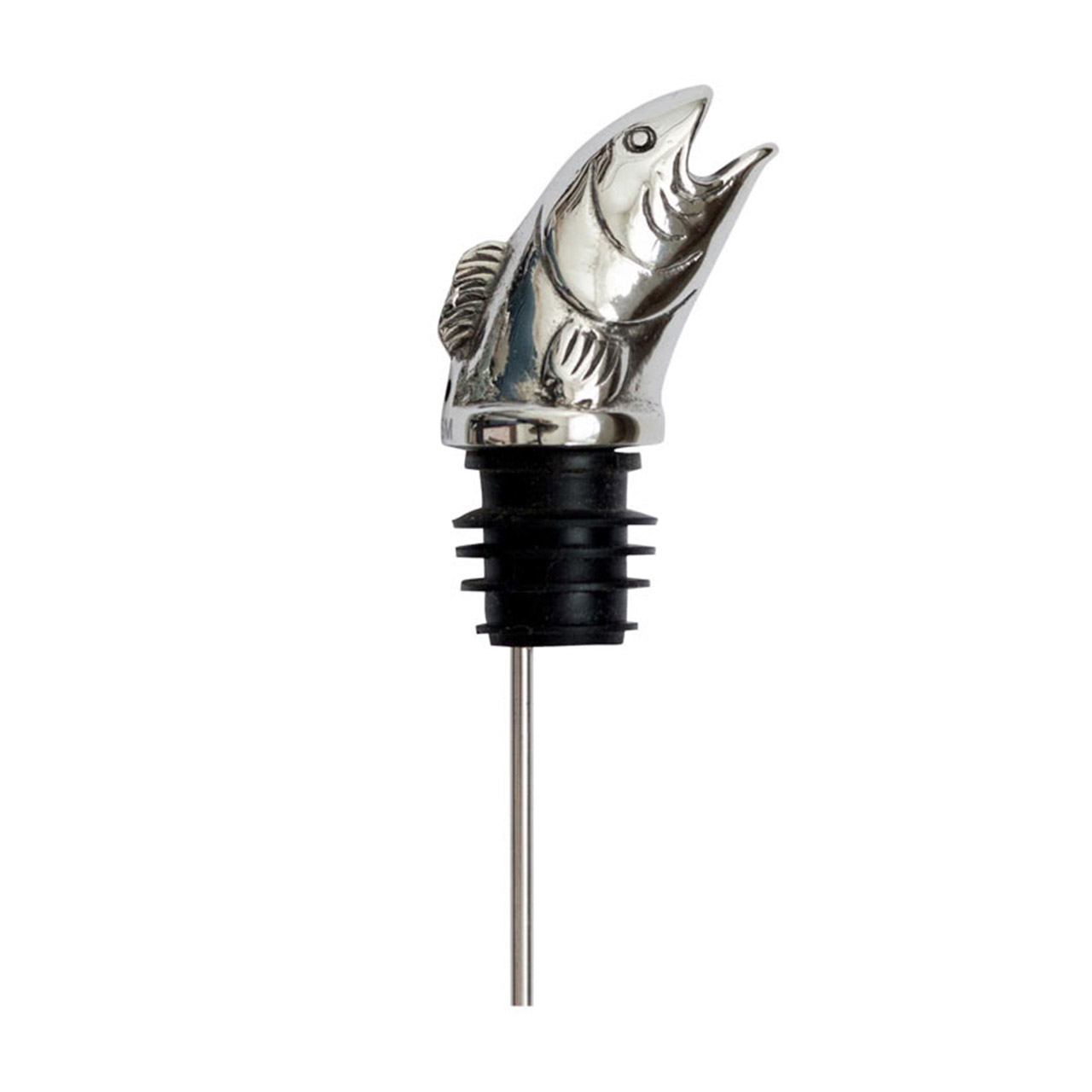 Bottle pourer fish stainless steel