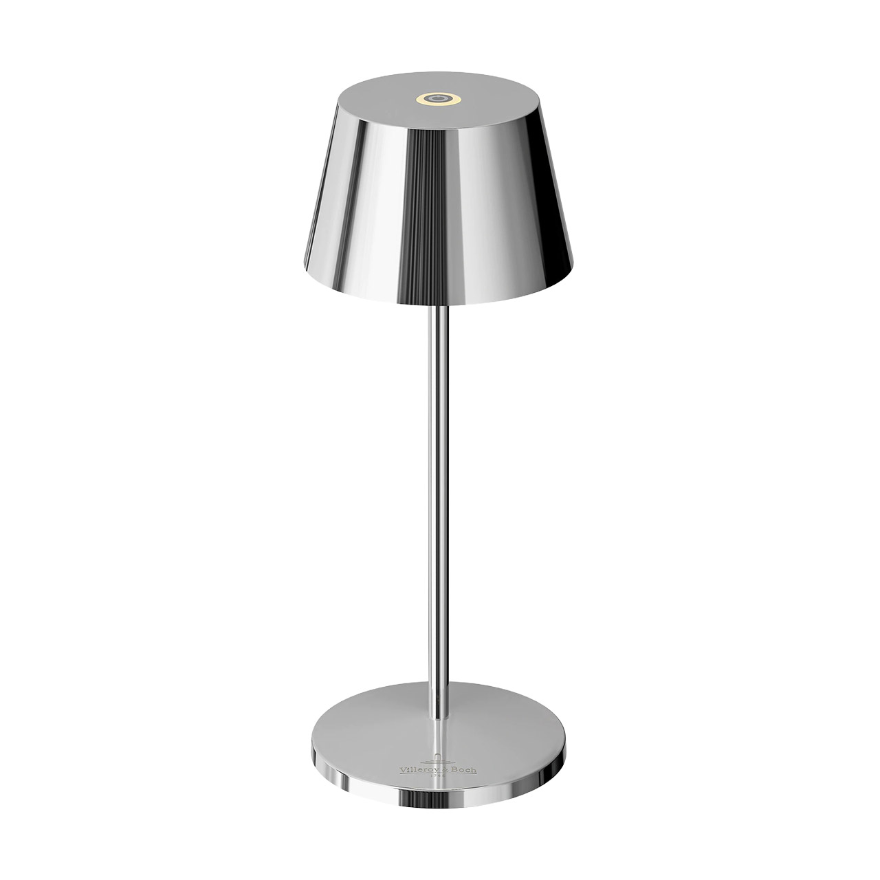 Table lamp LED 20 cm dimmable chrom, Lampe, Lampenschirm, Tischlampe