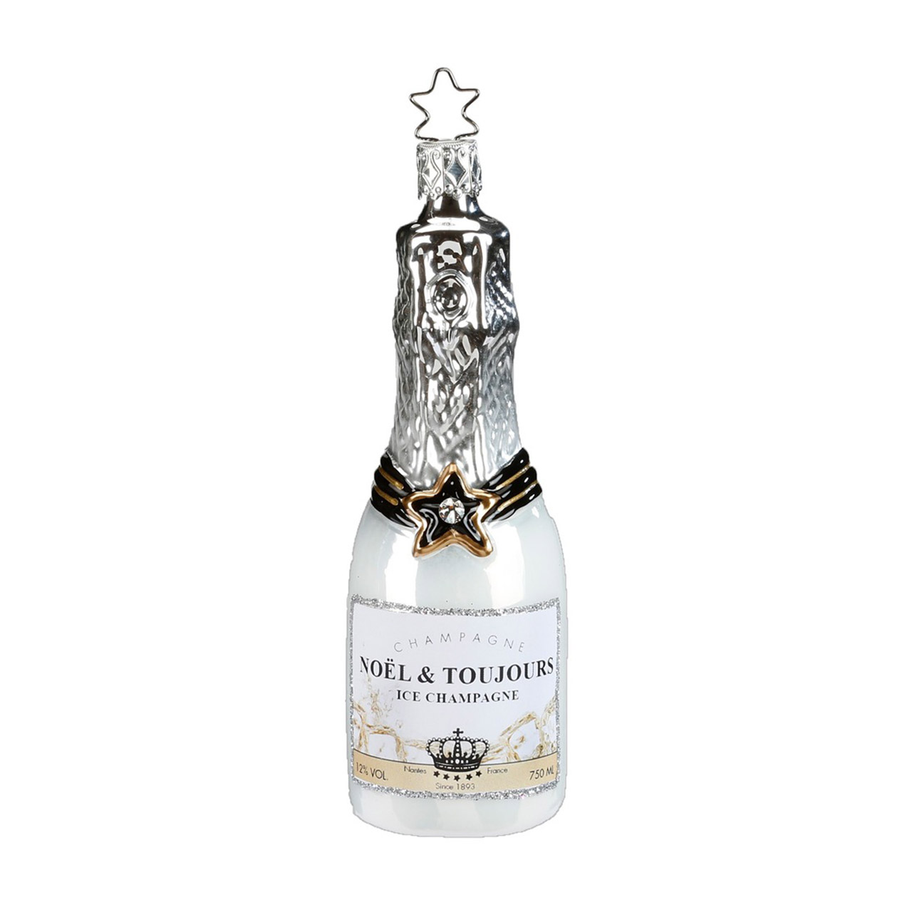 Christmas tree decoration Bottle Ice Champagne, Alkohol, Getränk, Schnaps, Flasche
