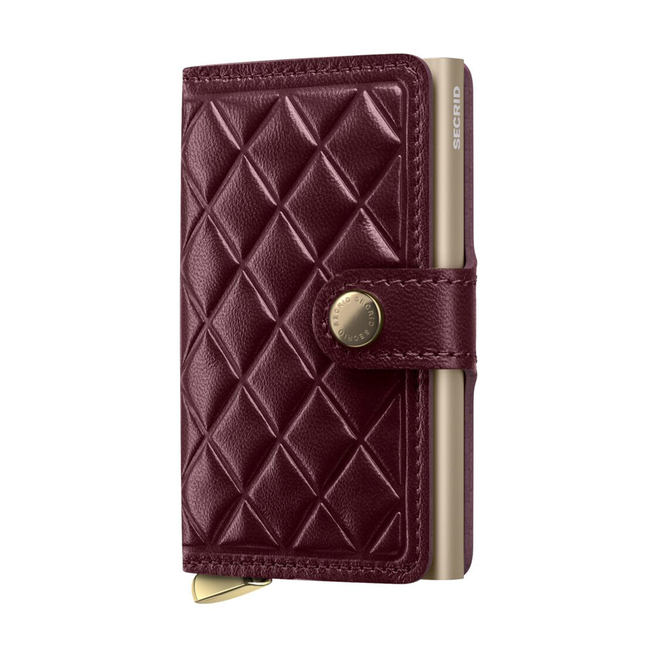 Miniwallet Emboss Diamond Bordeux, Tagebuch, Zubehör, Geldbörse