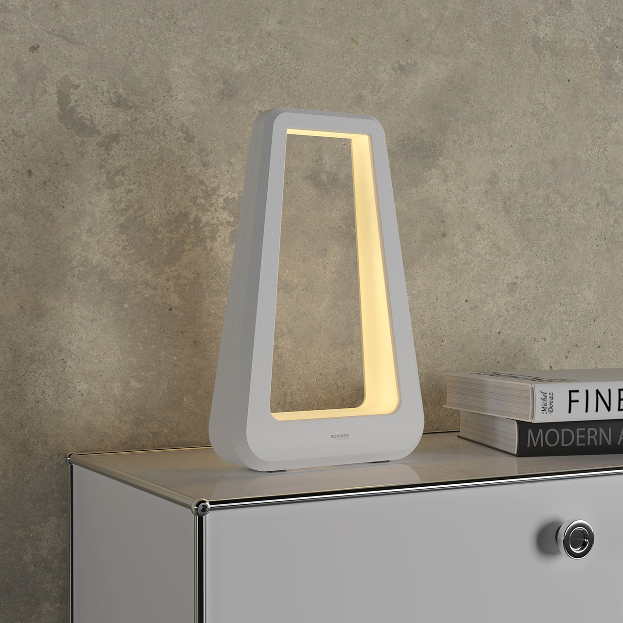 Table Lamp LED 33.4 cm dimmable white, Lampe, Mobiliar