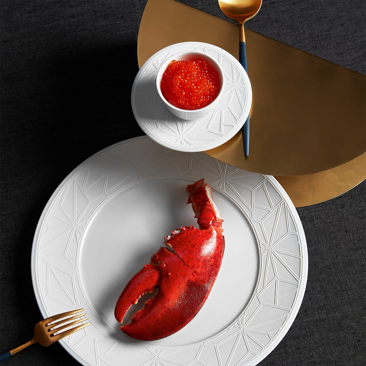 Sugar Bowl 9x8 cm, Essen, Präsentation des Essens, Besteck, Hummer, Meeresfrüchte