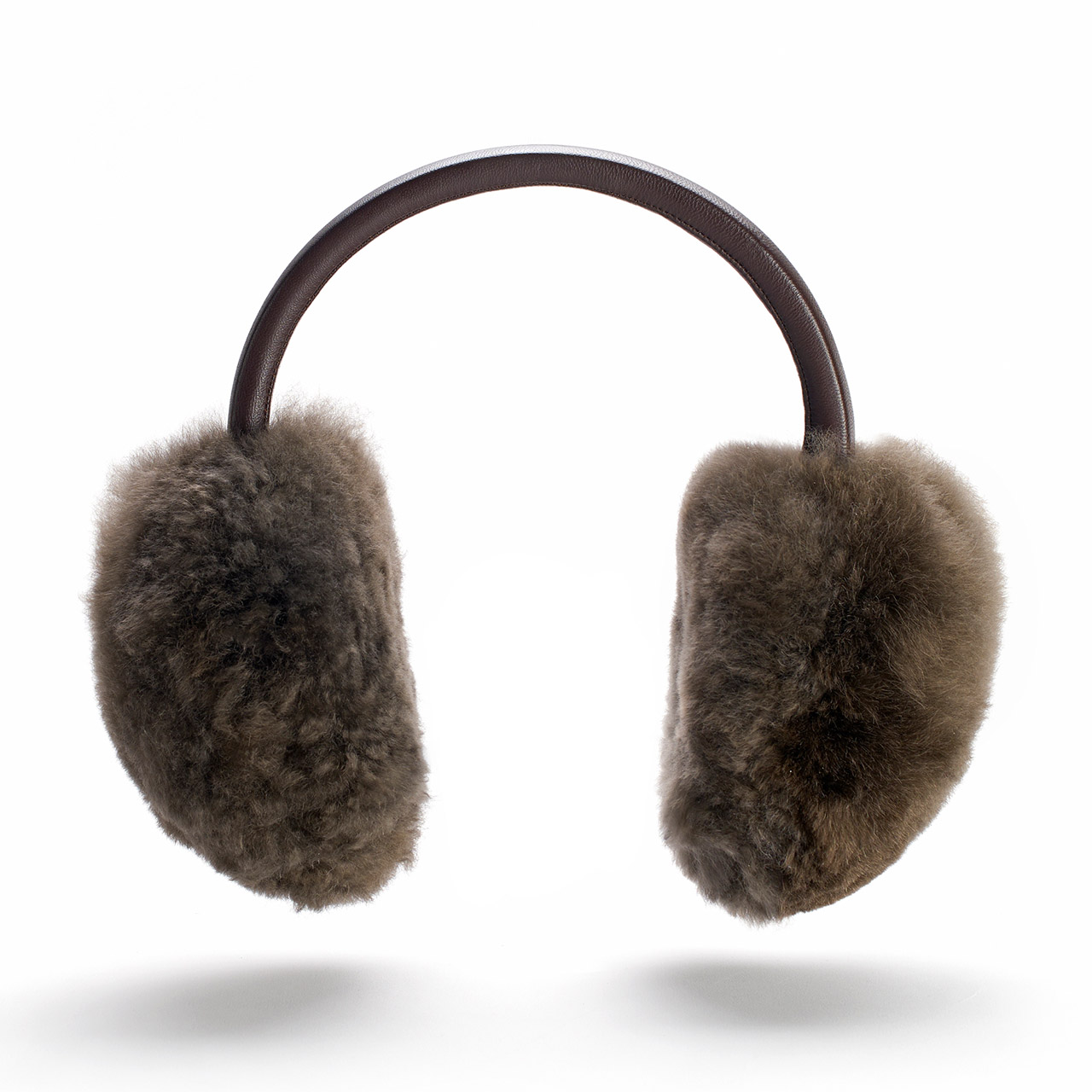 Earmuffs Alpaca fur dark champagne, Bekleidung, Pelz