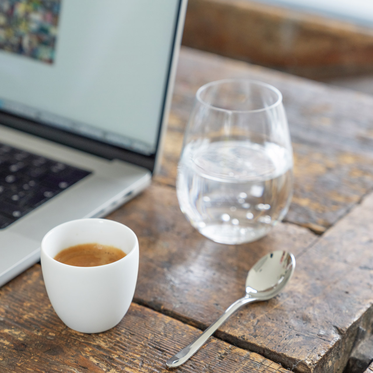 Double-walled espresso cup 0.08 l gentle grey, Besteck, Löffel, Tasse, Laptop, Glas