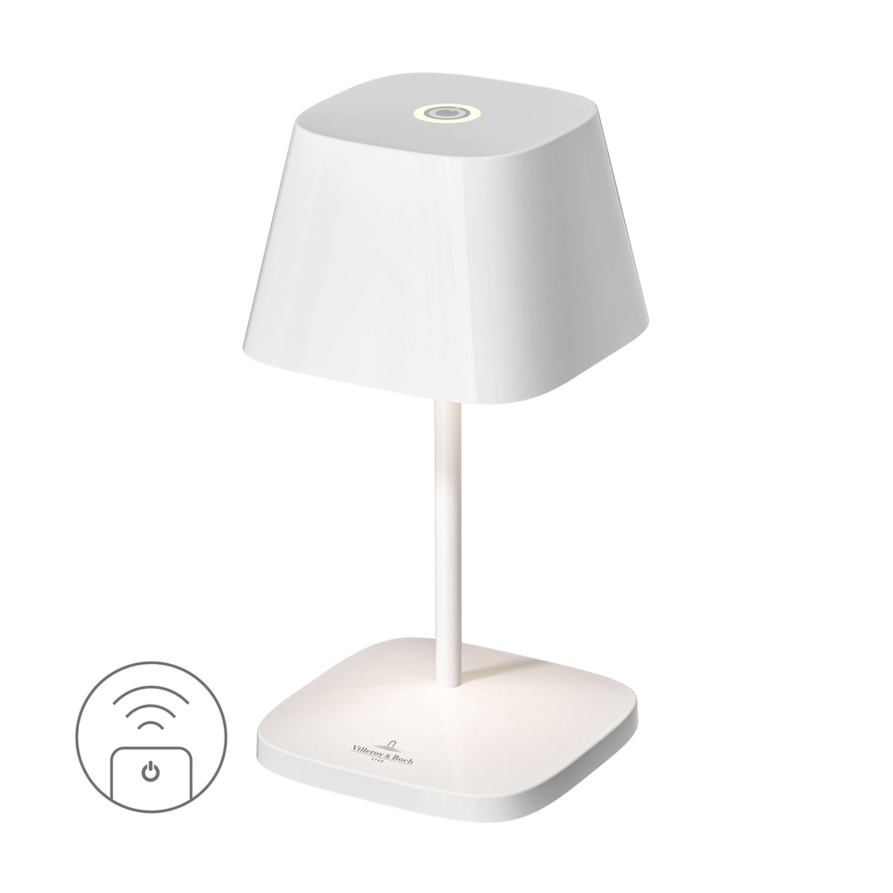 Table Lamp LED 20 cm dimmable white ceramic, Lampe, Tischlampe, Lampenschirm