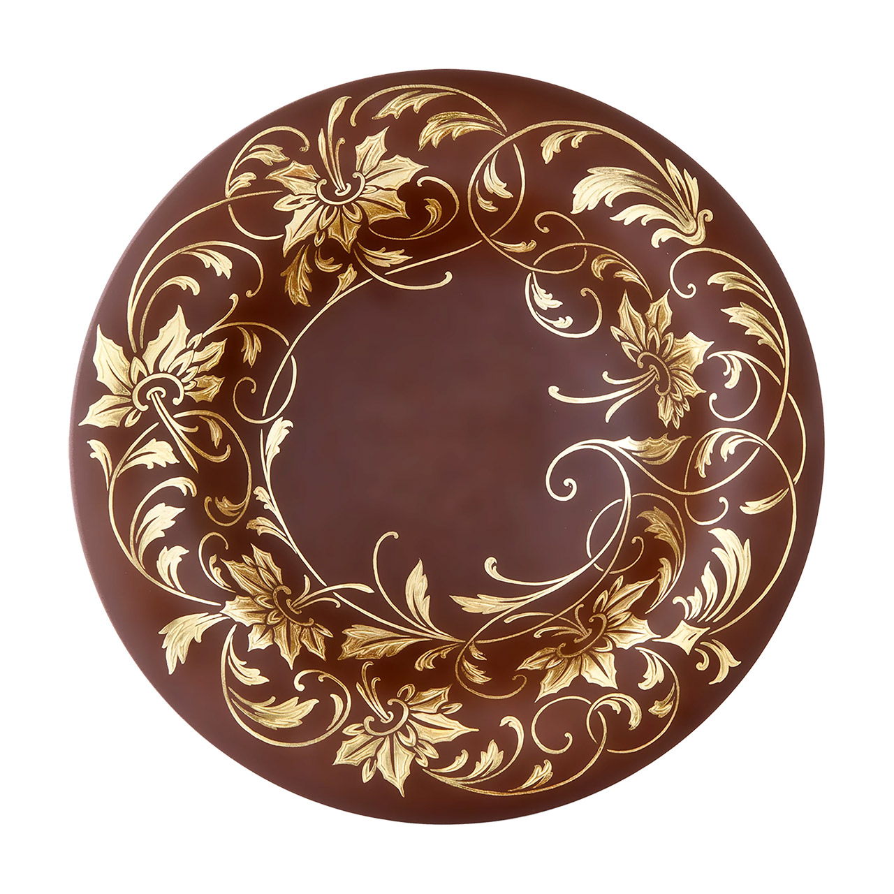 Floral Gold Vine Bowl, Kunst, Porzellan, Töpferei, Mahlzeit, Teller