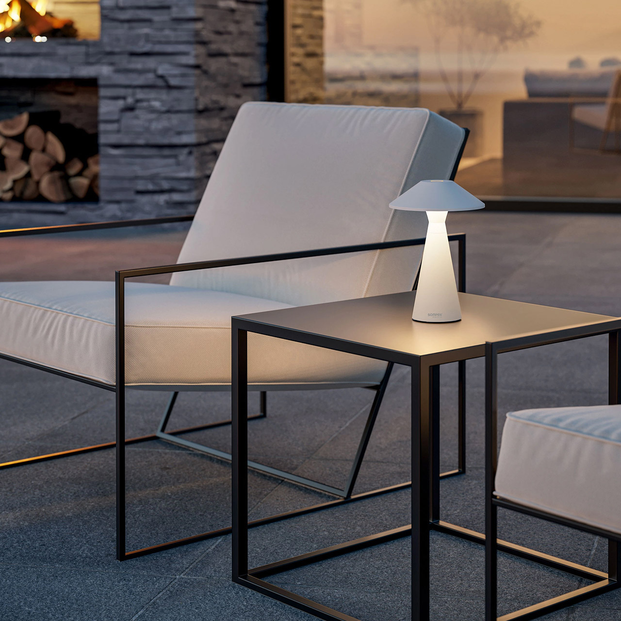 Table lamp LEED 30.5 cm dimmable white, Moebel, Tabelle, Stuhl, Tischplatte, Lampe