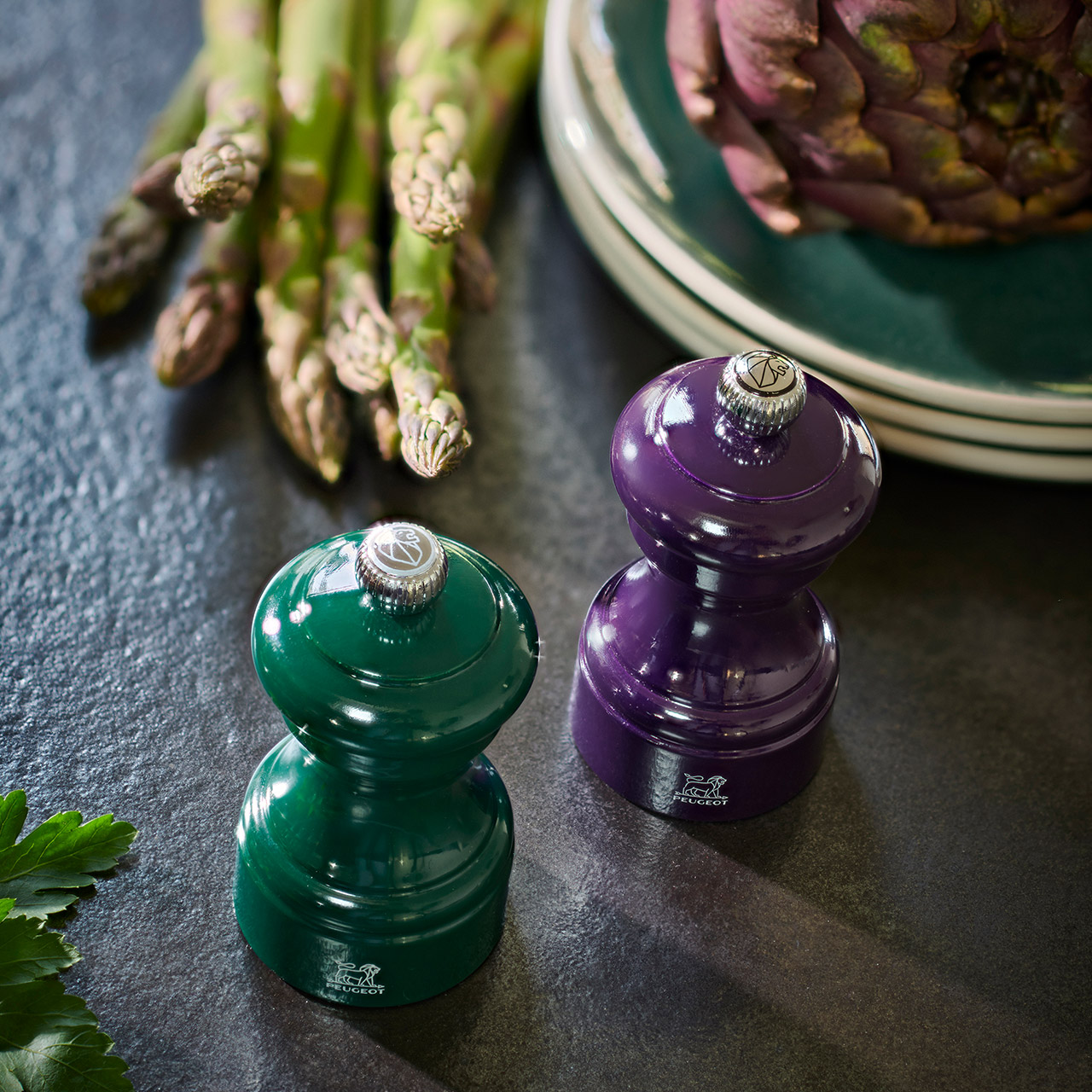 Pepper Mill 10 cm aubergine, Essen, Produzieren, Spargel, Pflanze, Gemüse