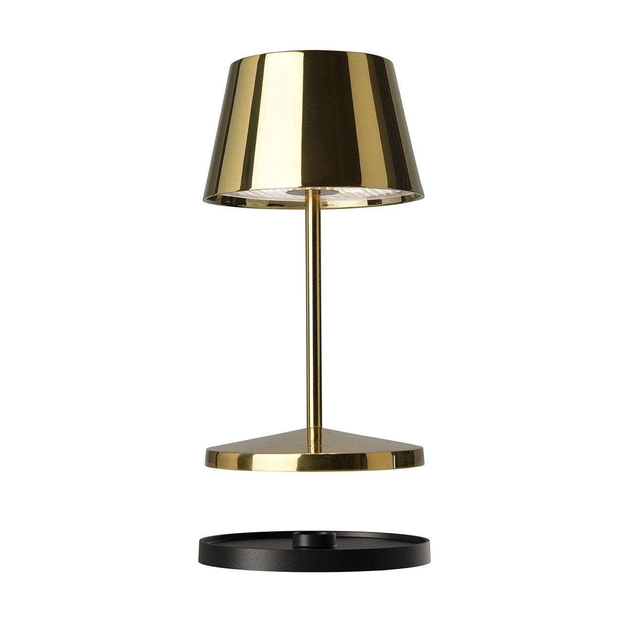 Tischlampe LED 20 cm dimmbar gold