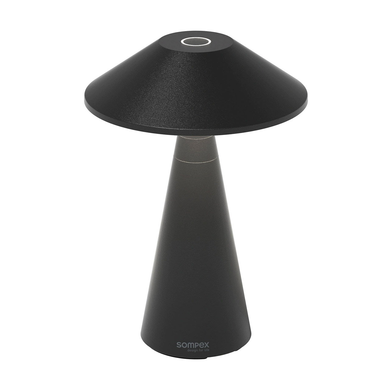 Table lamp LED 30.5 cm dimmable black, Lampe, Lampenschirm, Tischlampe