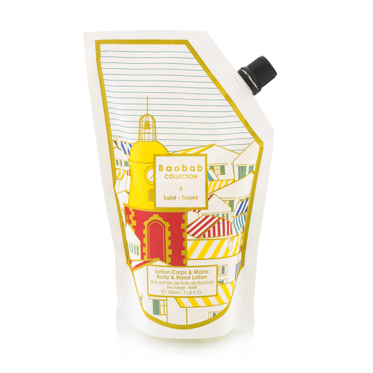 Baobab 'à Saint Tropez', Body & Hand Lotion Nachfüllung 0,35 l, Flasche, Lotion
