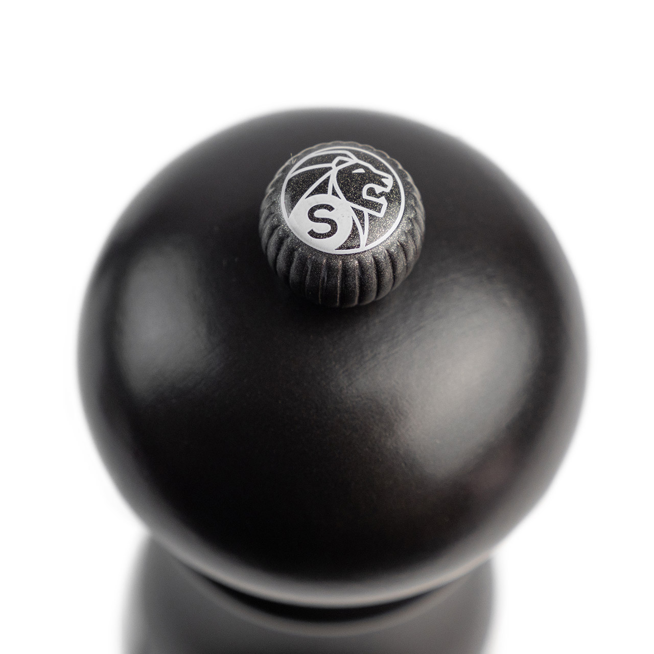 Salt mill 18 cm black satin, Sphäre, Ei, Essen