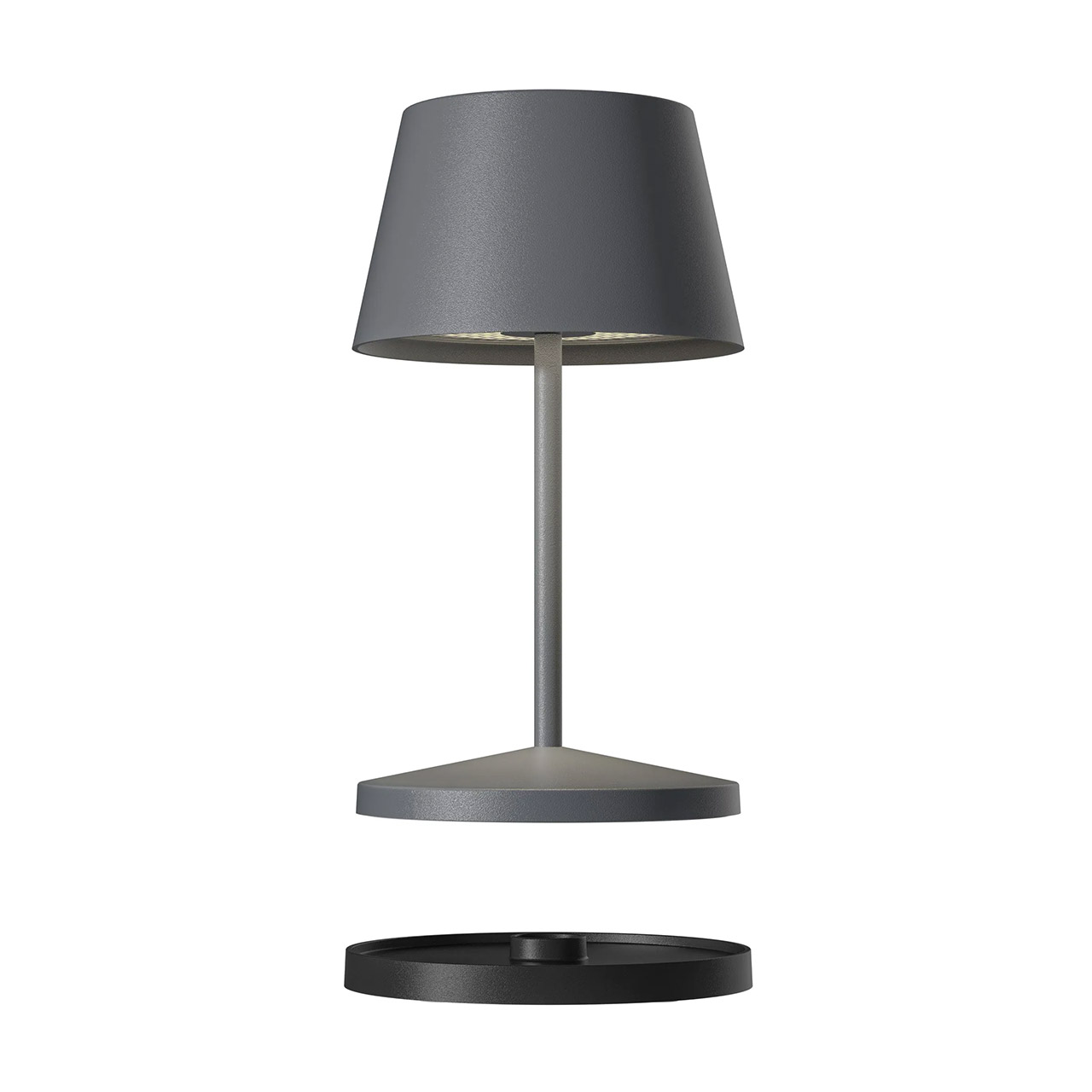 Tischlampe LED 20 cm dimmbar anthrazit