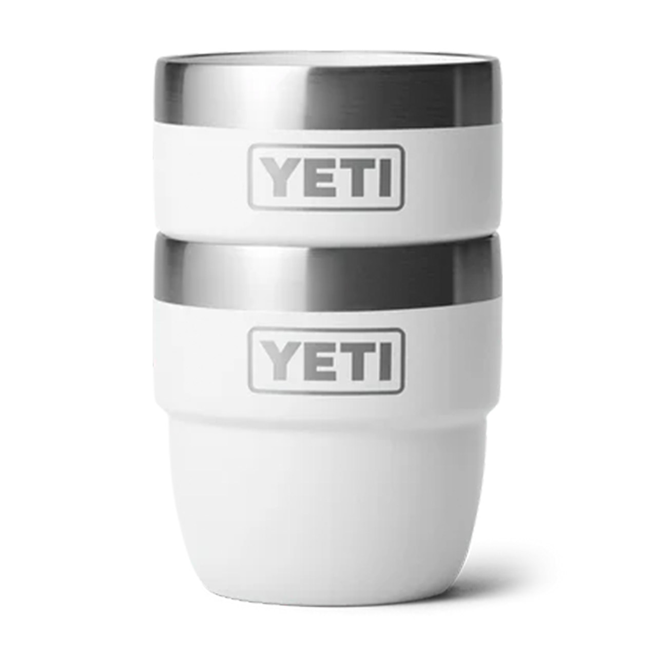Stackable cups 0.12 l white 2 pieces