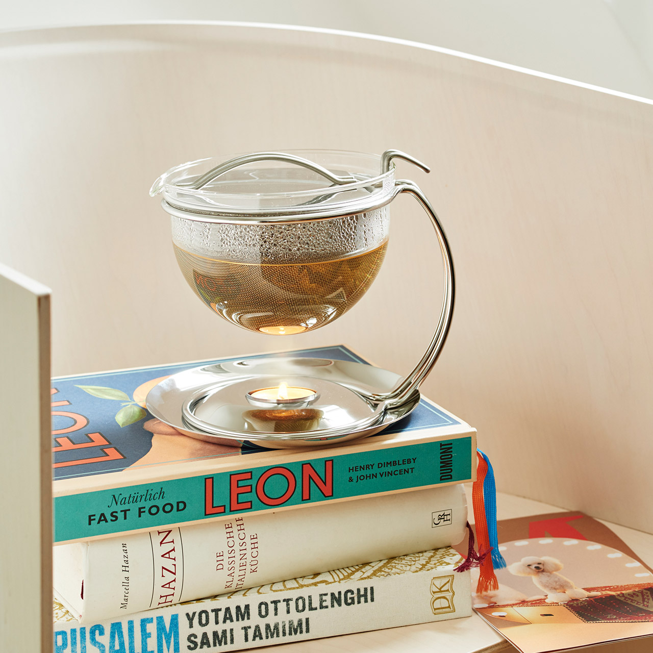 Tea pot small with integrated Warmer 0,60 l, Töpferei, Veröffentlichung, Buch, Pokal