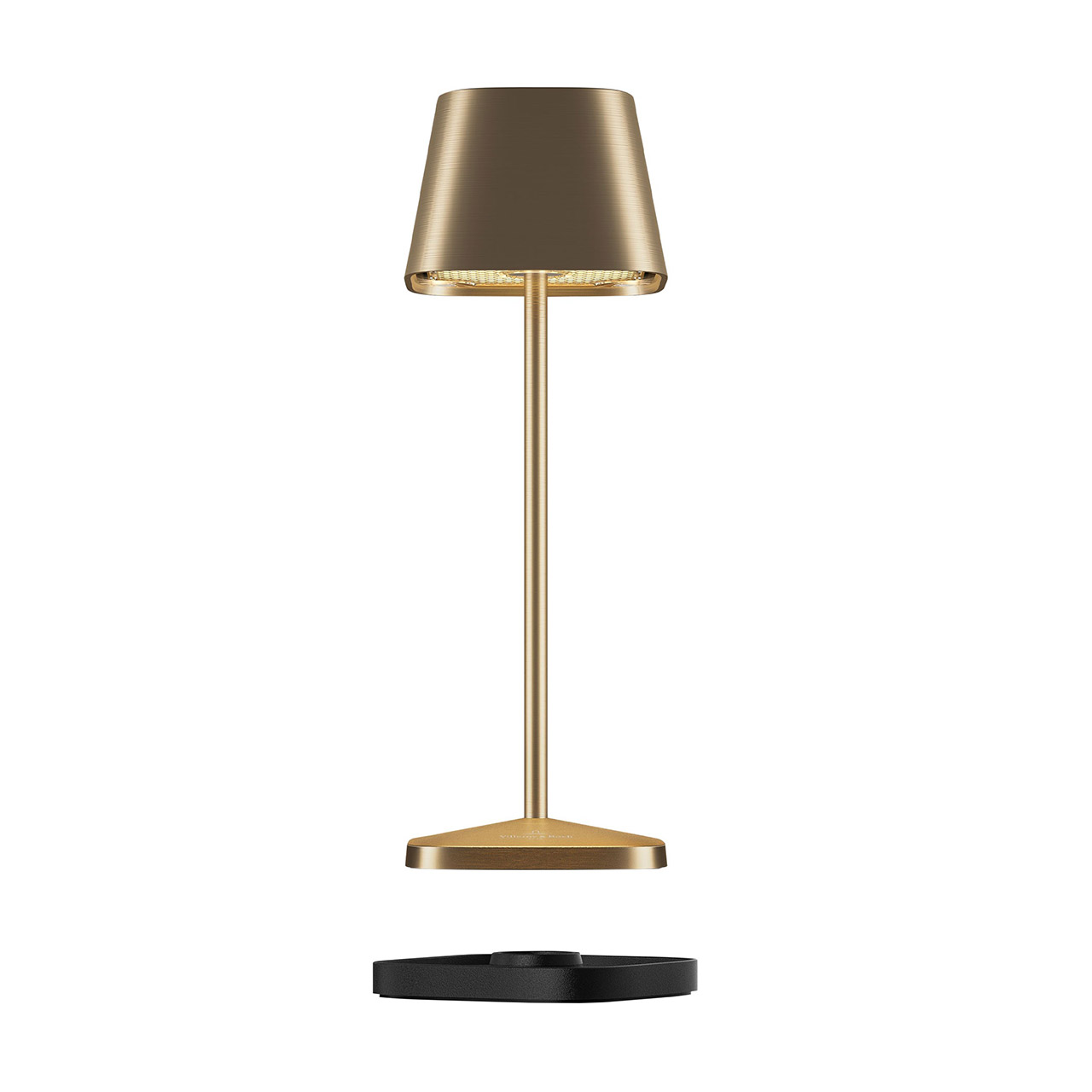 Table lamp LED 20 cm dimmable gold brushed, Lampe, Tischlampe, Lampenschirm
