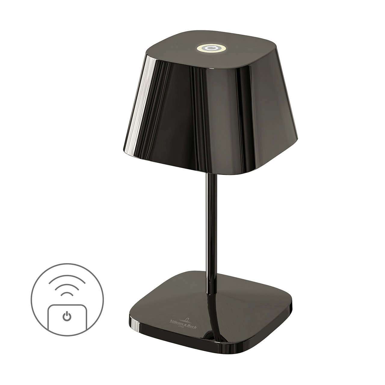 Table Lamp LED 20 cm dimmable spacegrey, Lampe, Tischlampe, Lampenschirm