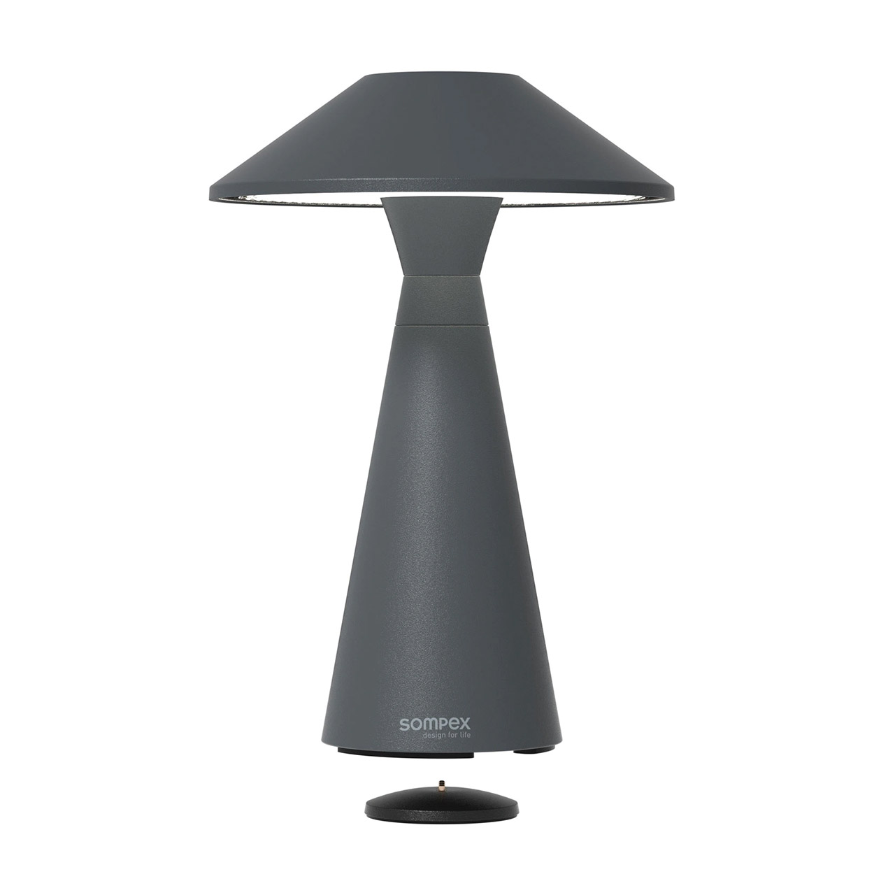 Table lamp LED 30.5 cm dimmable anthracite, Lampe, Tischlampe, Lampenschirm