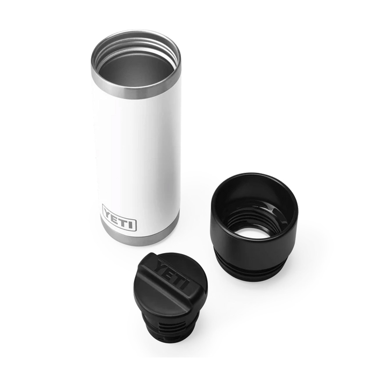 Bottle 0.53 l with Hotshot lid white 
