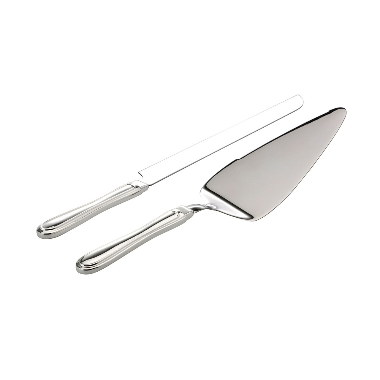 Cake cutlery set 2-piece silver-plated, Besteck