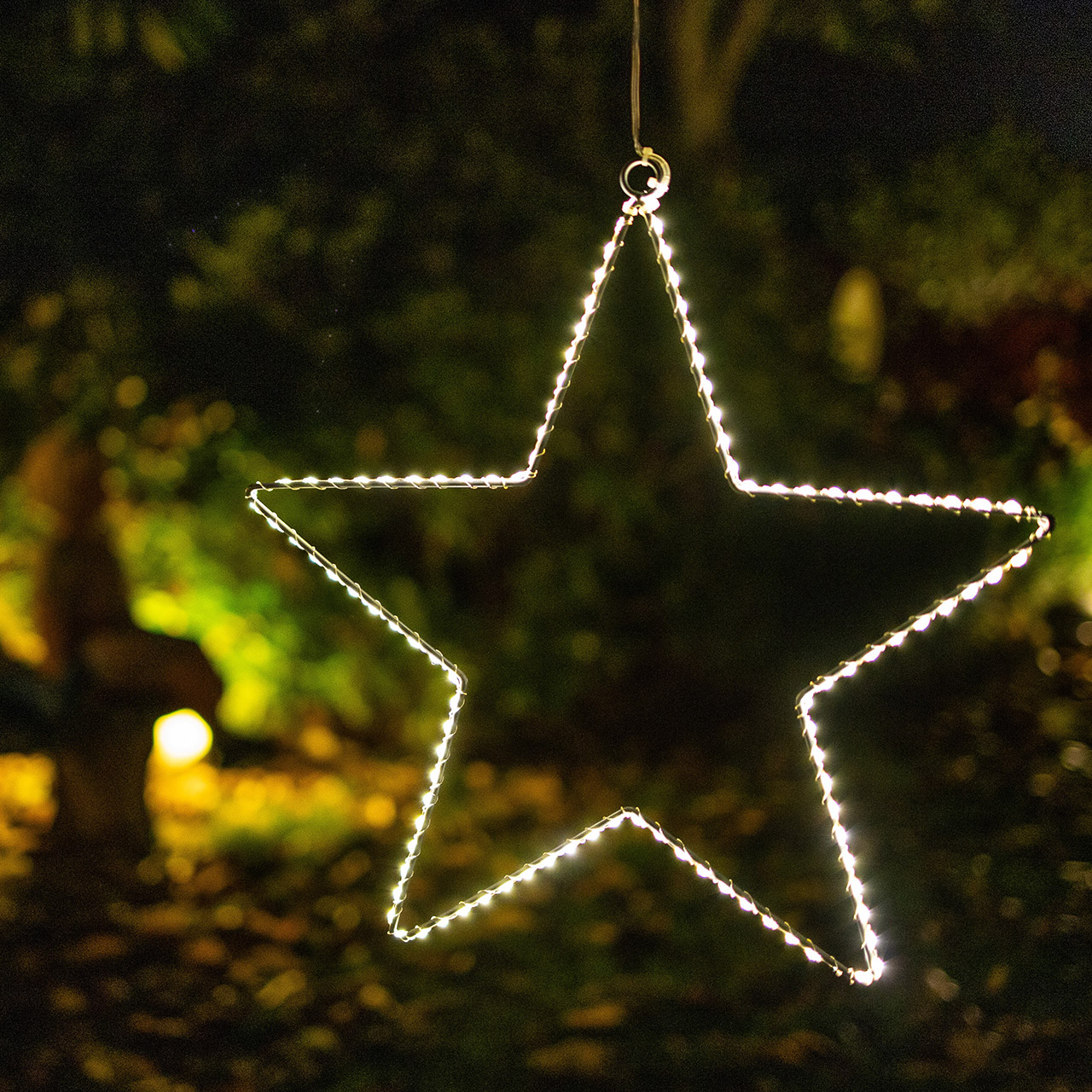 Decorative light LED star 40 cm silver, Beleuchtung, Symbol