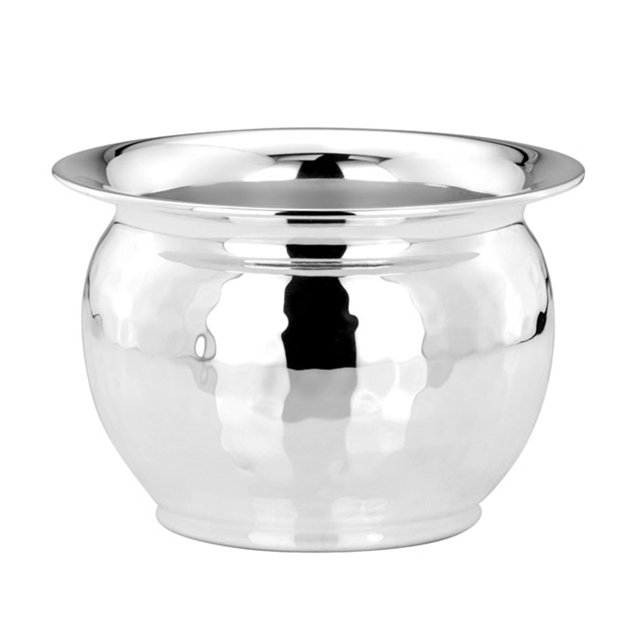 Flower pot small hammered silver-plated, Schale, Rührschüssel, Töpferei, Krug