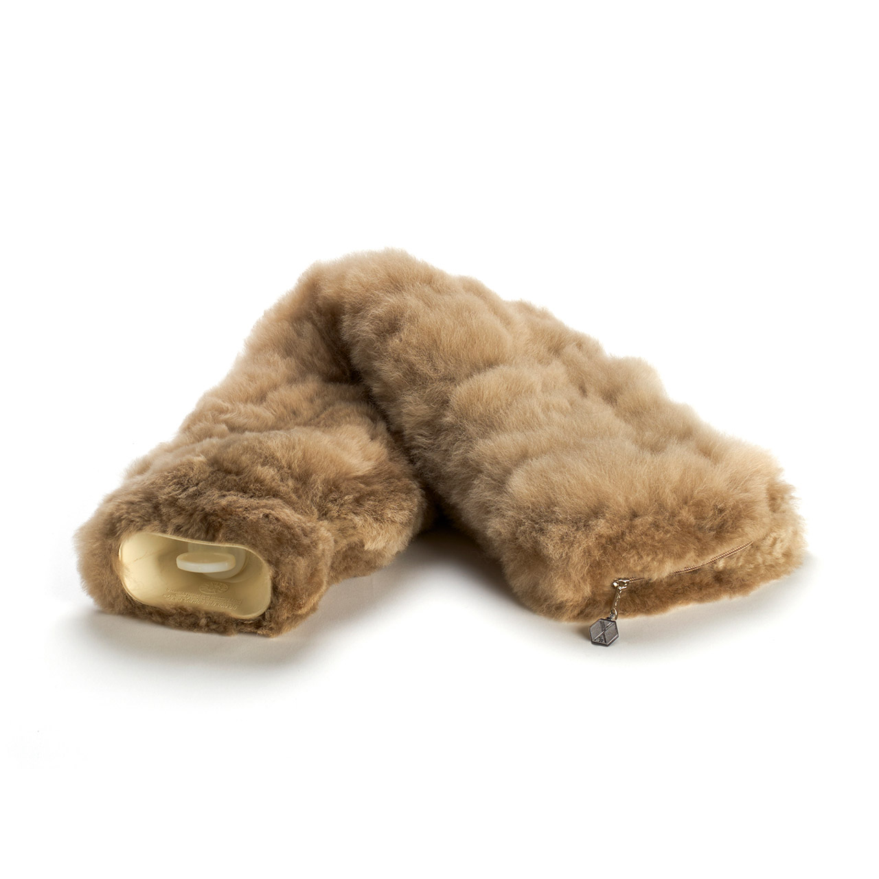 Hot Water Bottle Alpaca-Fur 0.6 l taupe, Plüsch, Spielzeug