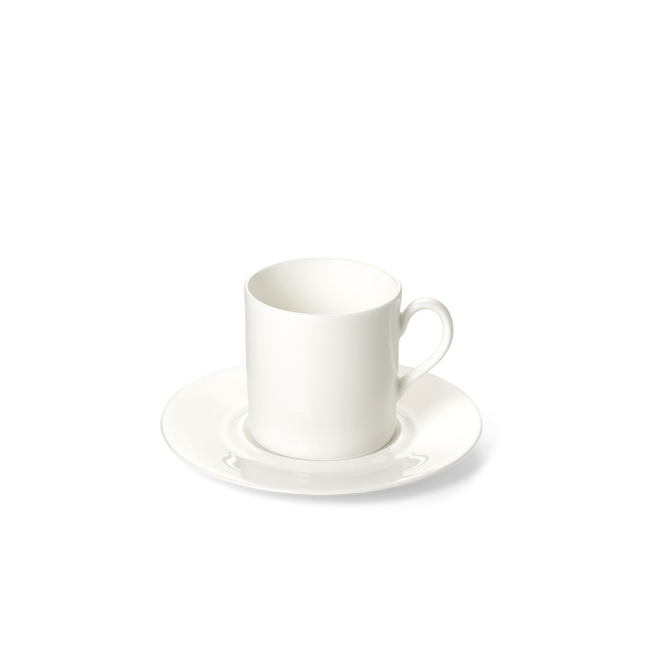 Espresso cup with saucer cylindrical flat 0.10 l, Untertasse, Tasse