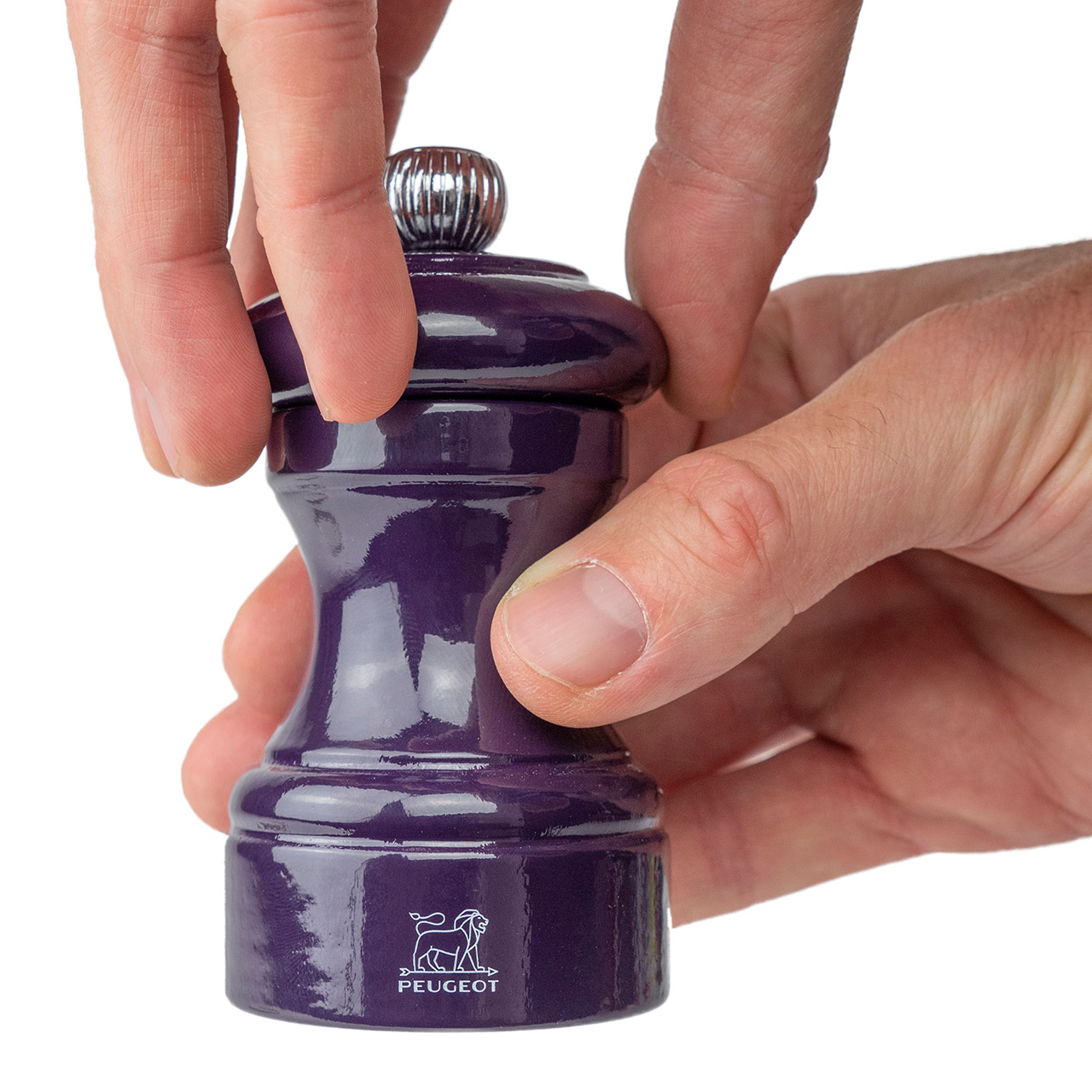 Pepper Mill 10 cm aubergine, Flasche, Finger, Person, Kosmetik, Parfüm
