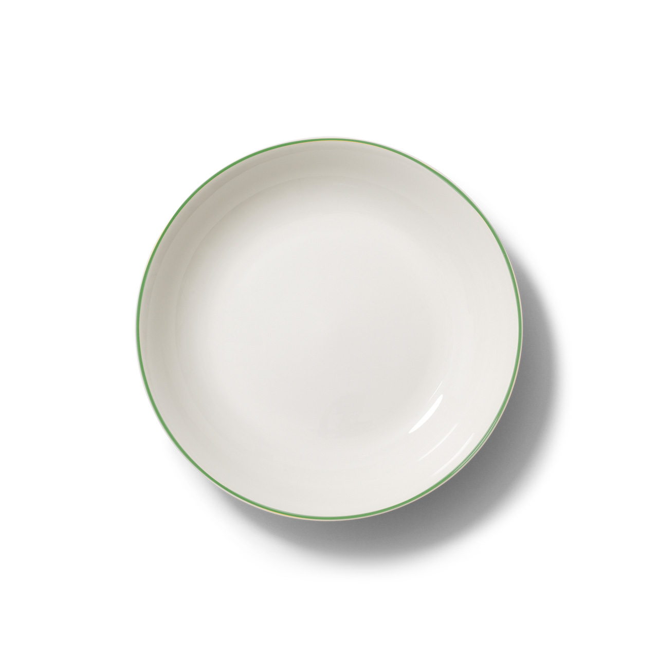 Soup plate 22.5 cm green, Porzellan, Töpferei, Untertasse, Mahlzeit, Teller
