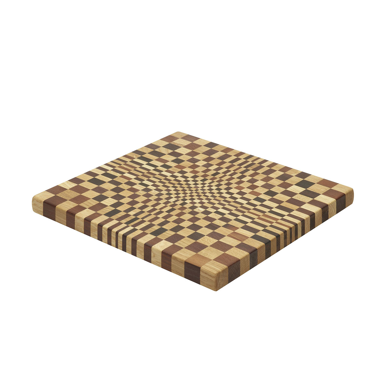 Chopping board 40x40x3 cm oak wood, Schach, Spiel, Holz