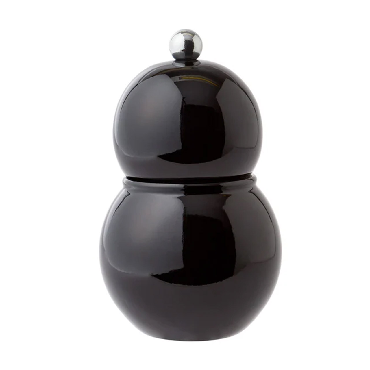 Salt/pepper mill 12 cm black, Krug, Töpferei, Urne