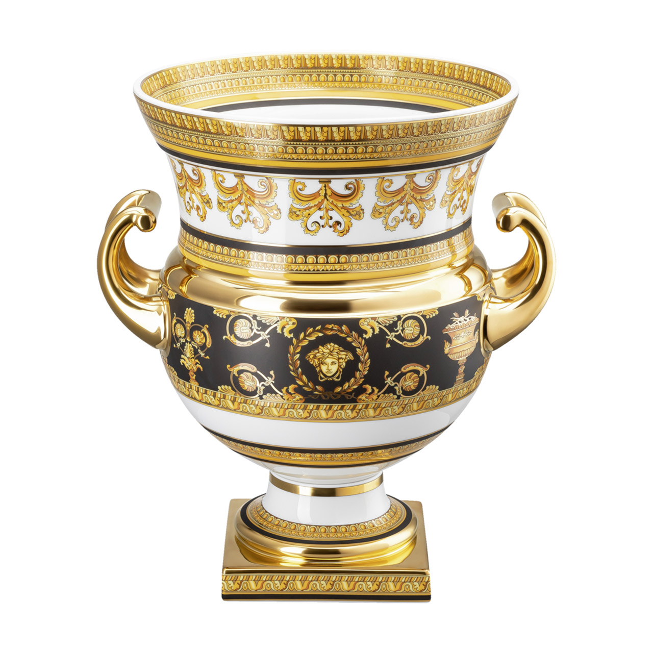 Vase on foot 33 cm I Love Baroque, Töpferei, Kunst, Porzellan, Glas