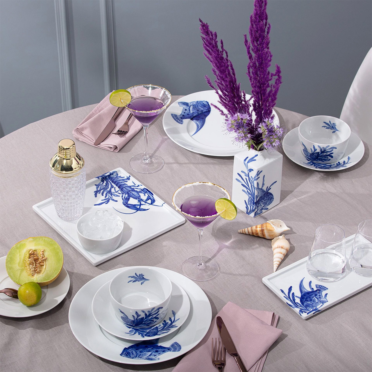 Soup saucer 20 cm motif shell, Tabelle, Tischplatte, Untertasse, Porzellan, Brunch