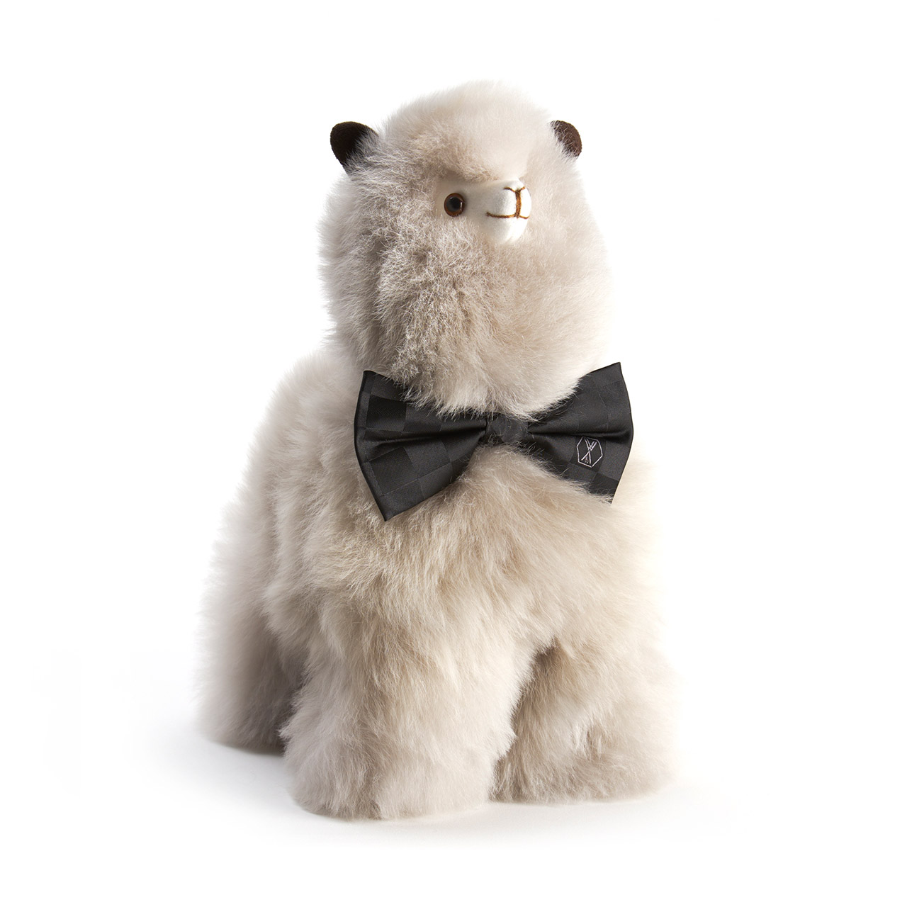 Plush Toy Alpaca medium silver gray, Zubehor, Formelle Kleidung, Krawatte, Bär, Tierwelt