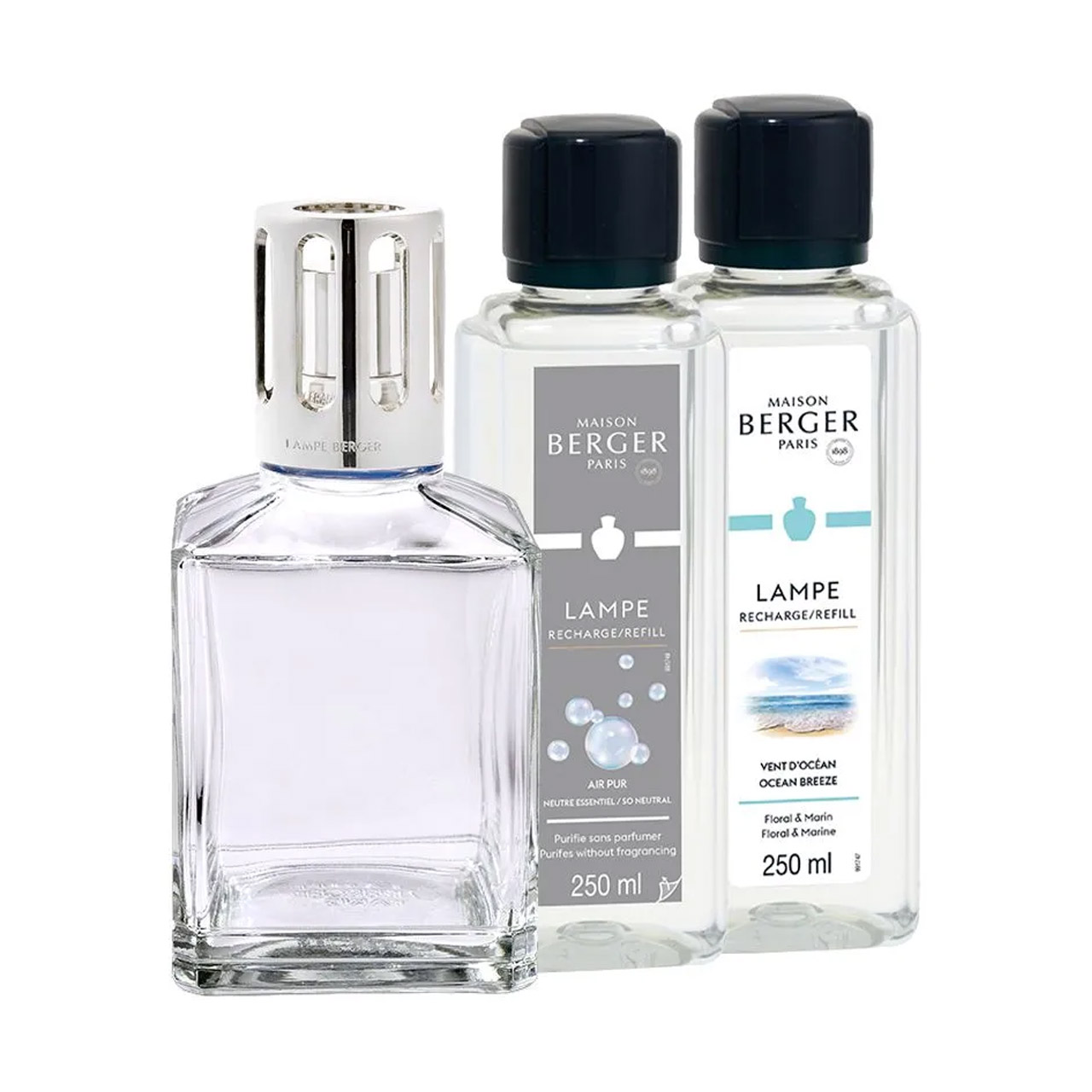 Essentielle Carrée Lamp with 2 x 250ml fragrance, Flasche, Kosmetik, Parfüm