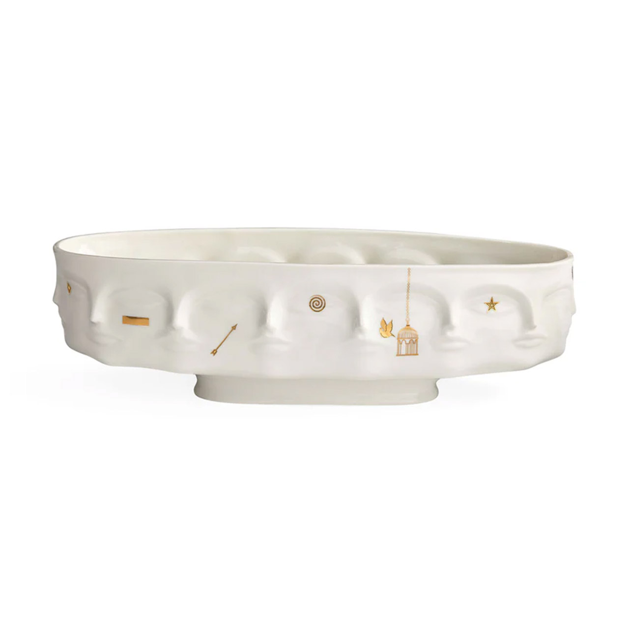 Long Bowl gilded, Kunst, Porzellan, Töpferei