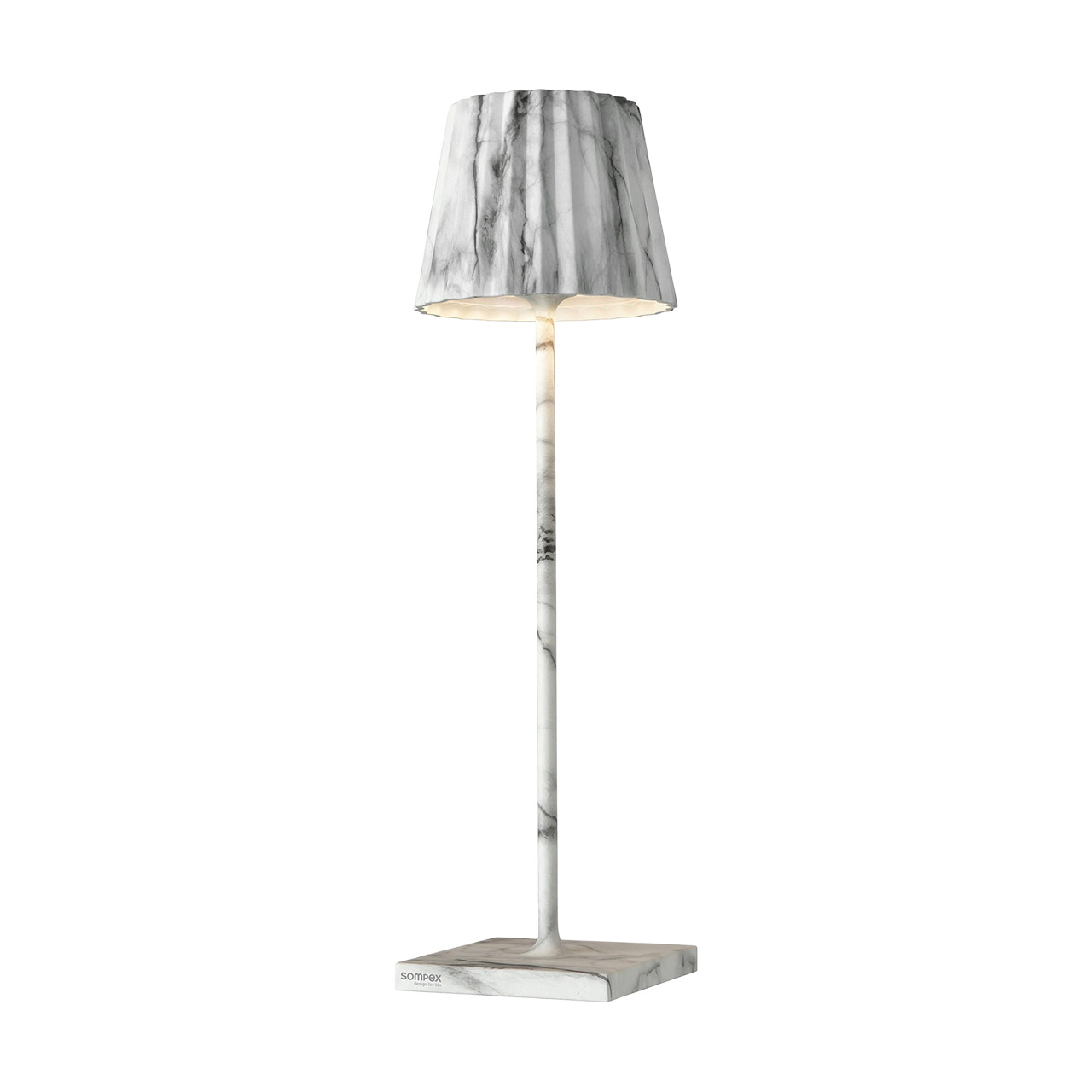 Table Lamp LED 38 cm dimmable marble, Lampe