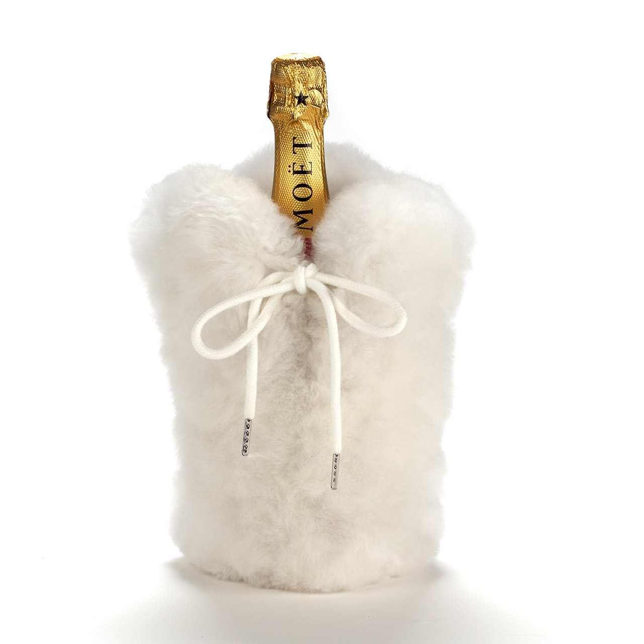 Bottle Cooler pearl white, Flasche